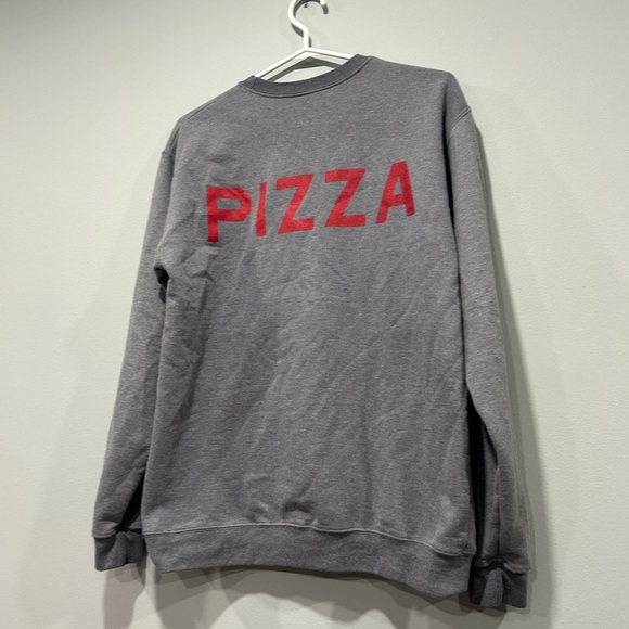 Pizza crewneck fleece sweater - Picture 1 of 4